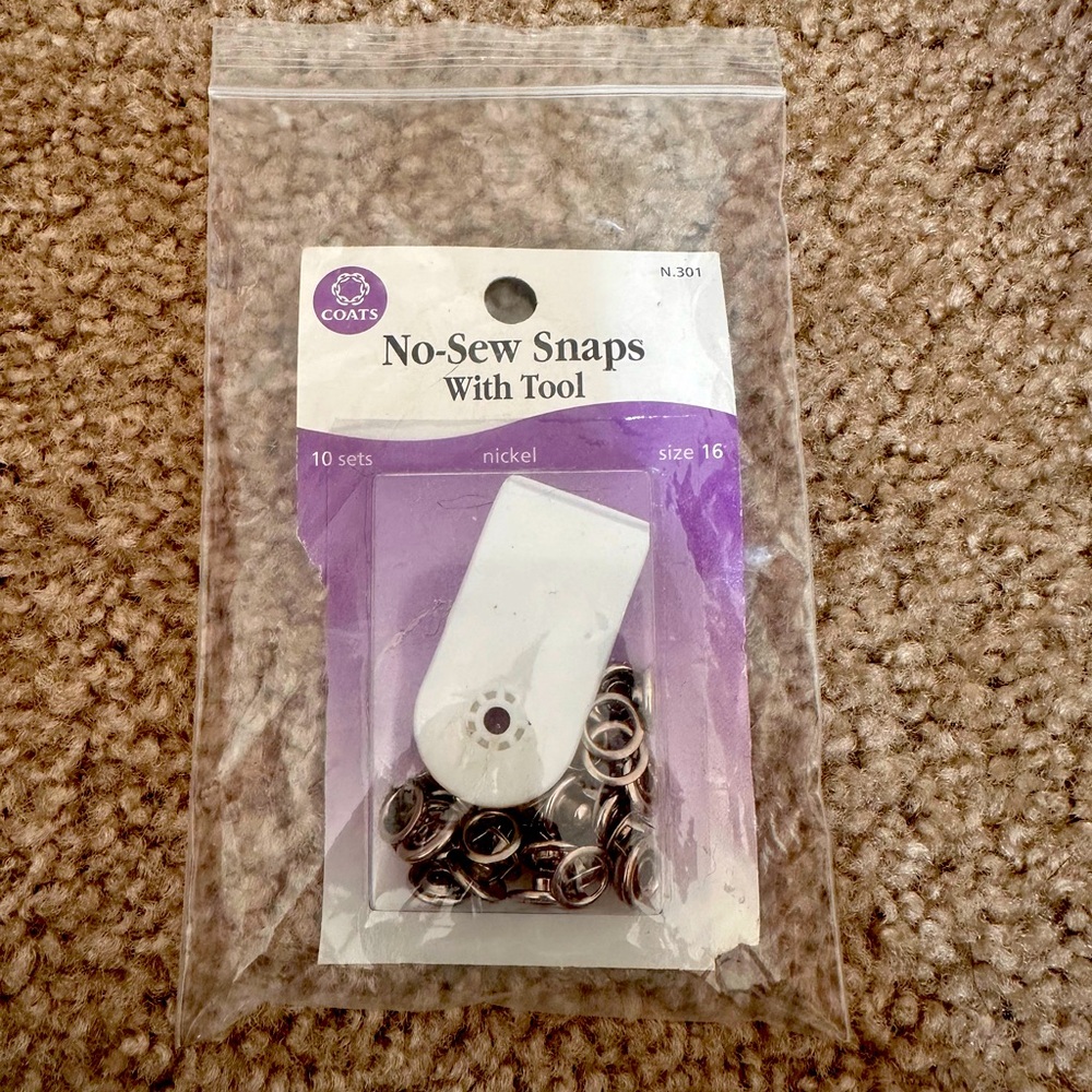Coats No-Sew Snaps With Tool